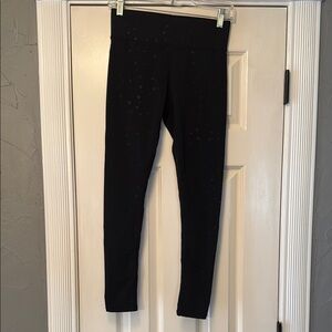 Terez Black Star Pattern Leggings